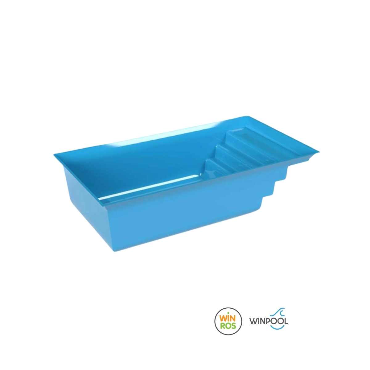 Piscina rotomoldeada 3700 L con hidromasaje